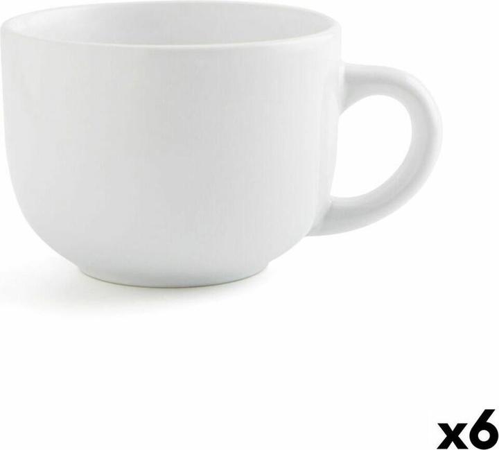 Quid Kop Snow Weiss aus Keramik 400 ml (6 Stück) (Pack 6x) (0 ml, 6x)