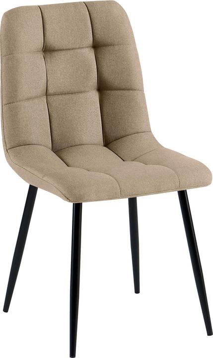Actual product image CLP Antibes upholstered dining chair with backrest