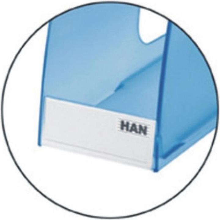 Actual product image Han 10 Inscription labels with clip transparent (70 x 26 mm)