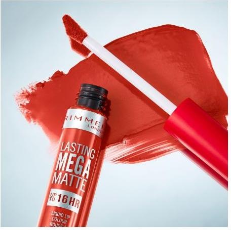 Immagine prodotto Rimmel London Colore labbra liquido Mega Matte a lunga durata (Fiamme Scarlatte)