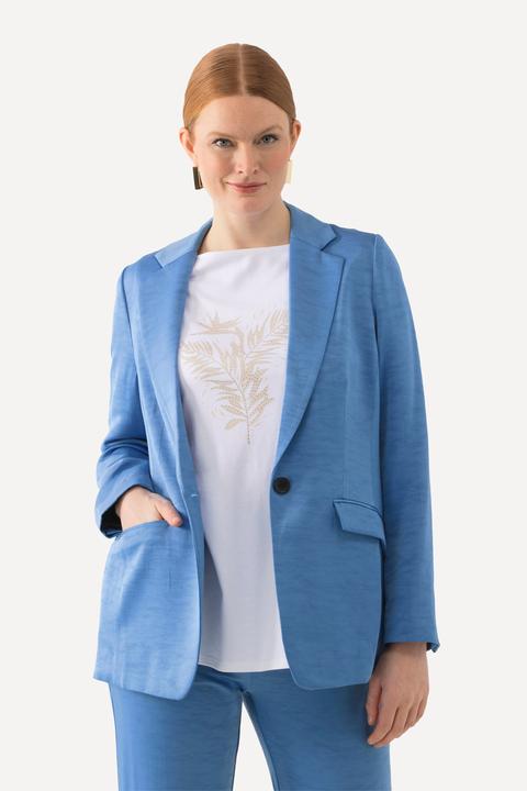 Produktbild Ulla Popken Blazer, Struktur, Reverskragen, Knopfverschluss (50)