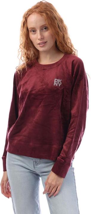 Produktbild DKNY Sweatshirt Rundhalsausschnitt Velours (S)
