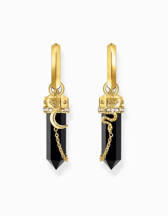 Immagine prodotto Thomas Sabo Creoli con ciondolo in onice e catena placcata oro (Argento 925/argento)