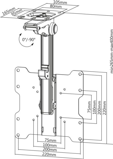 Immagine prodotto Schwaiger LWHD3720 513 (Soffitto, 20 kg, 17" - 37")