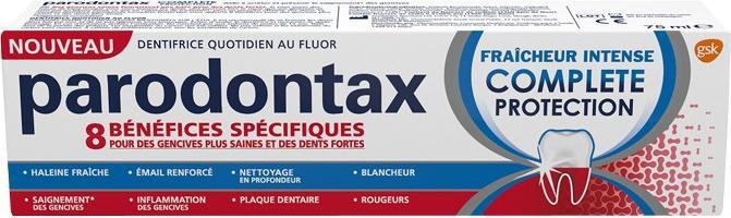 Image du produit Parodontax Fluorine Toothpaste Intense Freshness Complete Protection 75ml (75 ml)