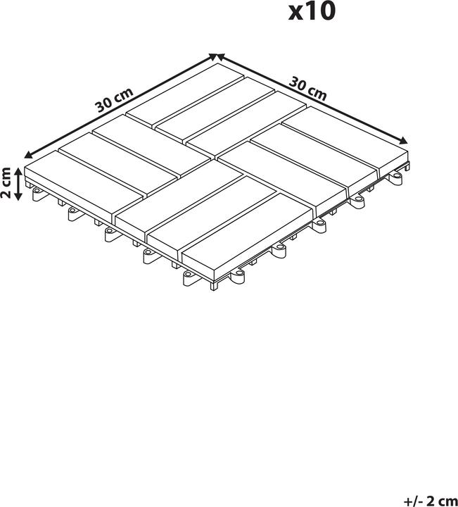 Produktbild Beliani Acerenza (10x, 30 x 30 cm)