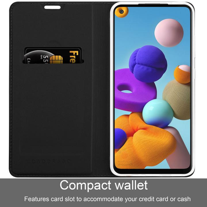 Actual product image Cadorabo Case Classy Book (Samsung Galaxy A21s)