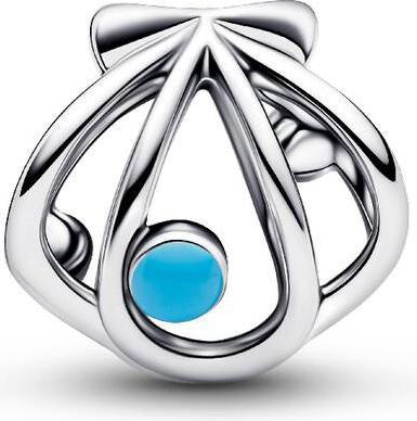 Actual product image Pandora Openwork Shell Charm (Enamel, Silver 925)