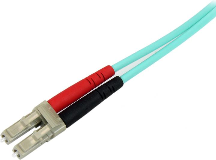 Actual product image StarTech 2m Aqua Fiber Patch Cable (2 m)