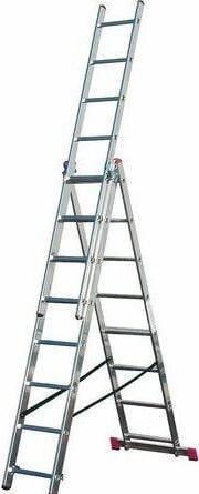 Krause Scala multiuso CORDA in alluminio 3x 10 pioli, H: 280,0 cm (Scaletta multiuso)