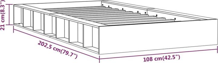 Actual product image vidaXL Kaine (90 x 200 cm)