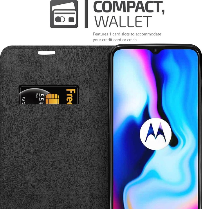 Produktbild Cadorabo Book Invisible Magnet Cover (Motorola Moto E7 Plus)