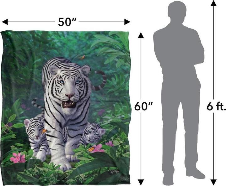 Immagine prodotto JQ Licensing Jlo Tiger Decke Seidig Supersoft (152 x 127 cm)