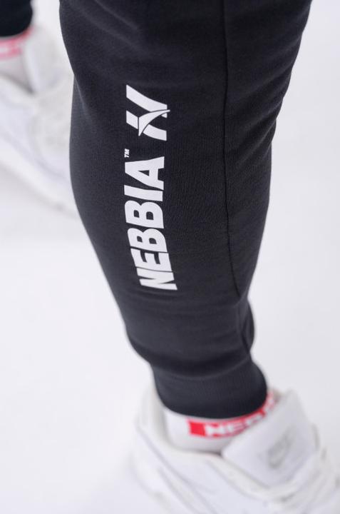 Image du produit Nebbia Sweatpants slim avec poches zippées "Re-gain" 320 noir (XXL)