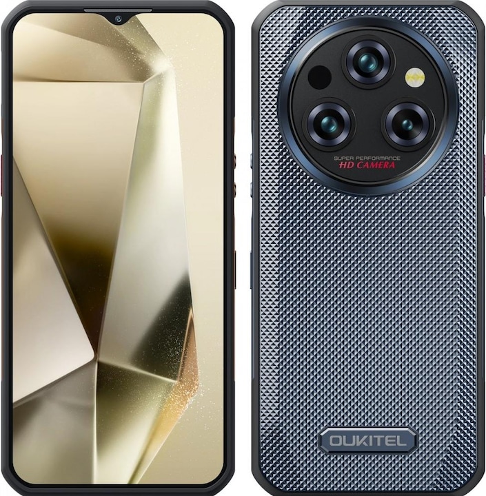Oukitel WP35 5G (6.6" - NFC - 11.000 mAh - 256 GB, 8 GB RAM) Schwarz (256 GB, Grau, 6.60", 64 Mpx, 5G)
