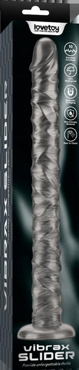 Productafbeelding Lovetoy King Size vibrierender Vibrax Slider 40,5 cm - Silber