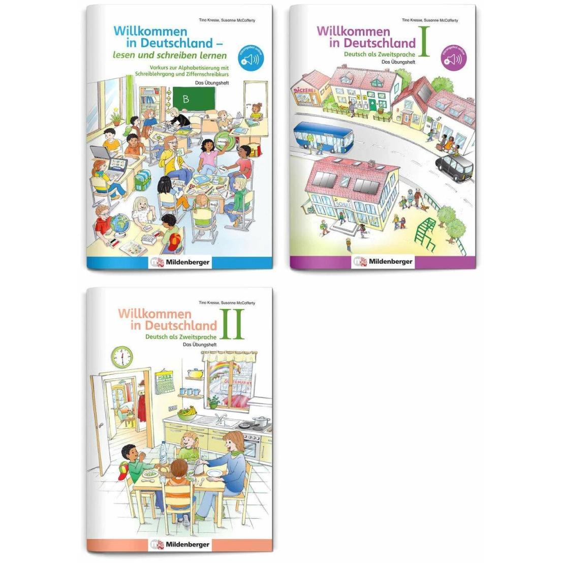 Sicher in die Grundschule - Sparpaket: Deutsch als Zweitsprache (3 Hefte), Schulbücher von Diverse