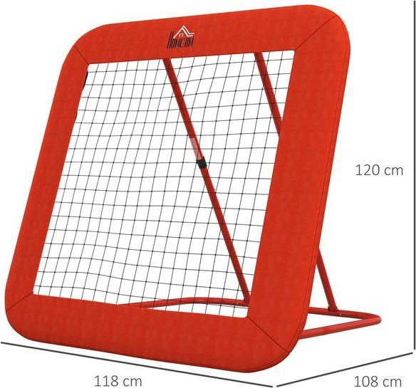 Actual product image Swisshandel24 Rebounder für Fussball, klappbar Fussball Rebounder mit Schutzrand, Heringe