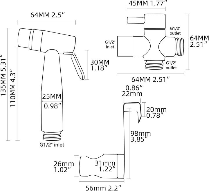 Produktbild Ciencia WS024AF Bidet-Handbrause