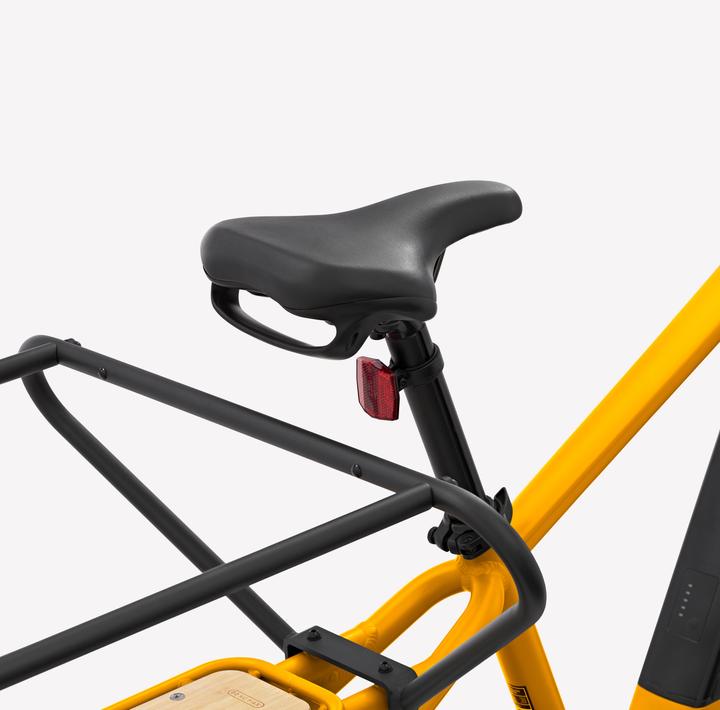 Image du produit Btwin Vélo utilitaire électrique Cargobike R500E Longtail V2 jaune (44 cm)