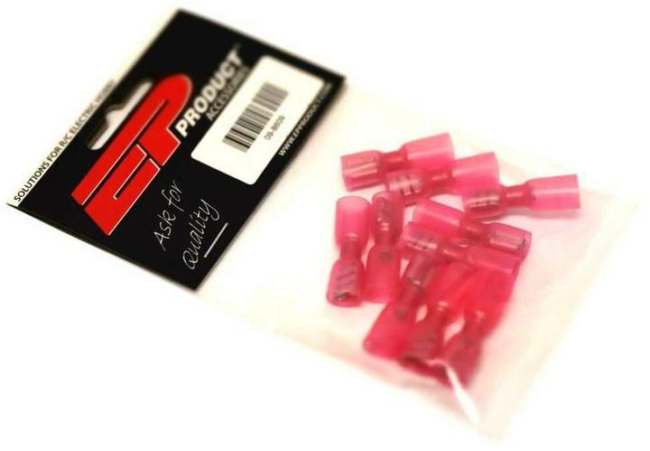 Produktbild EP Flachsteckhülse WP 6.3 x 0.8 mm, weiblich, Rot, 10 Stk.