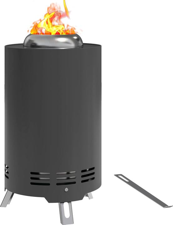 Outsunny Feuerschale Edelstahl Grau (16 cm)