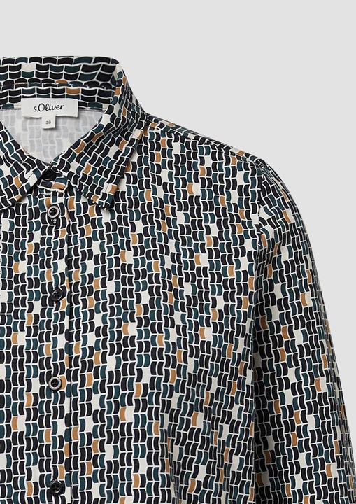 Immagine prodotto s.Oliver T-Shirt Elastische Jerseybluse mit All-over-Print (48)