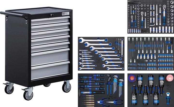 BGS Servante d'atelier 7 tiroirs avec 354 outils (7 x)