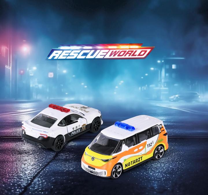 Produktbild Majorette Rescue World Premium Cars, 6-sort.
