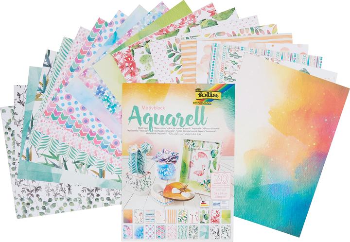 Image du produit Folia Bloc de papier à motifs (270 g/m², 1x)