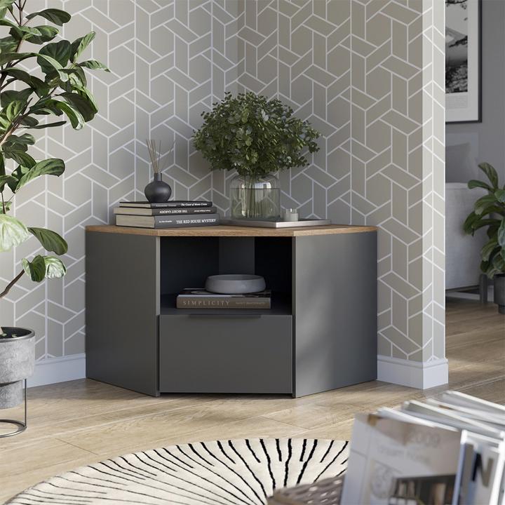 Image du produit Vicco Lowboard Wido, Anthrazit/Sonoma, 68 cm (68 x 68 x 50 cm)