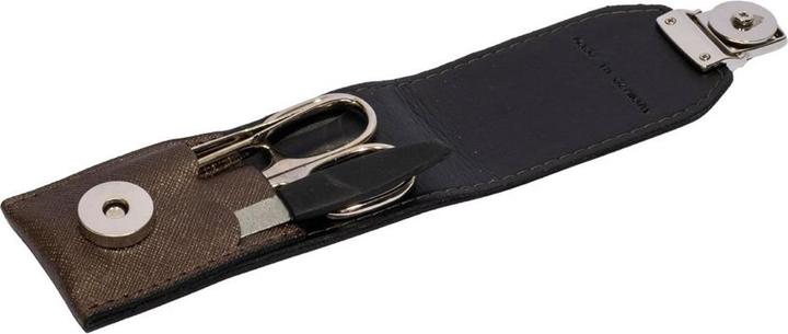 Immagine prodotto Herba Set manicure 3 pezzi nichelato in astuccio, marrone