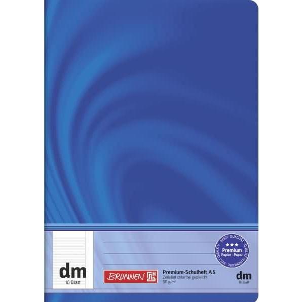 Brunnen, Heft + Block, Schulheft Vivendi A5 16 Blatt Lineatur dm (A5)