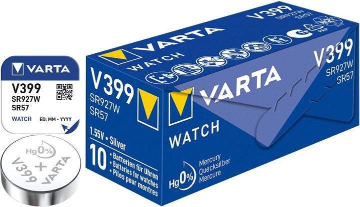 Actual product image Varta Watch V399 (1 pcs., SR57, 42 mAh)