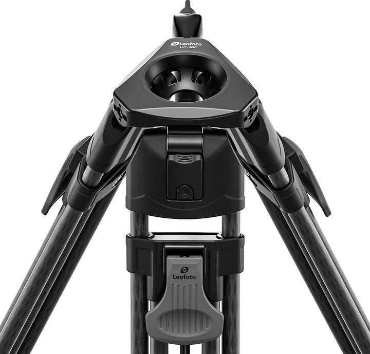 Actual product image Leofoto LVF-163C video tripod with FH-10 fluid head (Carbon)