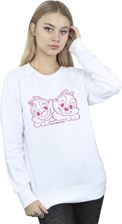 Actual product image Disney Womens/Ladies Chip 'n' Dale Nuts About You Sweatshirt (S)