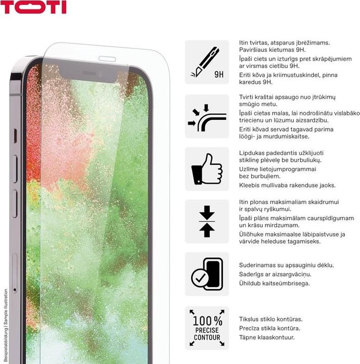 Actual product image Toti SCREEN PROTECTION IPHONE 15/15 PRO (1 pcs., Apple iPhone 15)