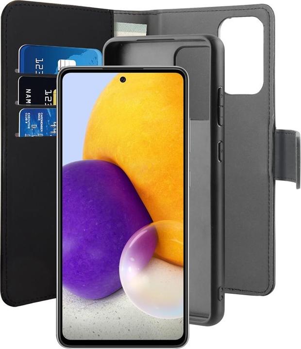 Actual product image Puro Case Wallet Detachable 2in1 for Samsung Galaxy A72 (Black) (Samsung Galaxy A72)