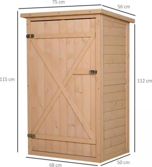 Produktbild Outsunny Gerätehaus mit Regalböden