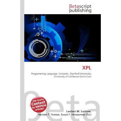 Xpl, Fachbücher von Lambert M. Surhone, Miriam T. Timpledon, Susan F. Marseken