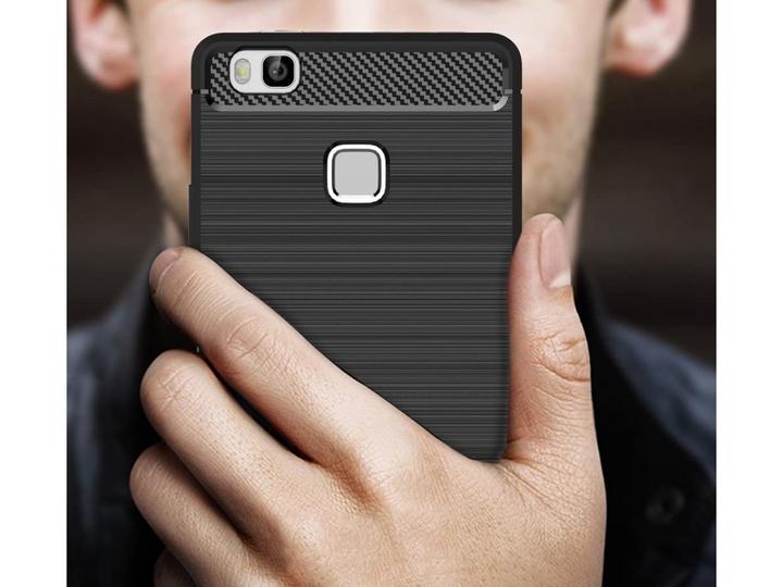 Produktbild Screenguard Huawei P9 Lite Hülle Carbon Brushed Soft TPU (Huawei P9 Lite)