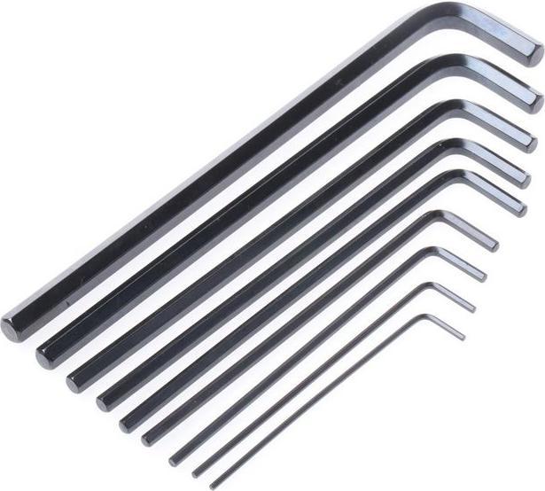 Actual product image Rs Pro 9pcs Lshape imperial longarm hex key set