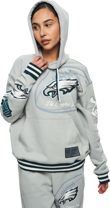 Produktbild Recovered Re:covered Fleece Hoody - PATCHES Philadelphia Eagles - XXL (XXL)