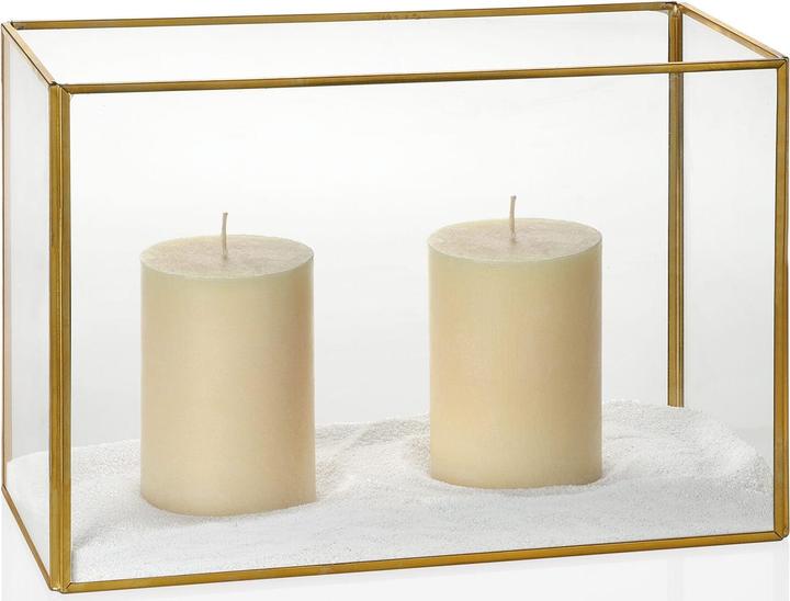 Image du produit Andrea Grand terrarium en verre & laiton doré