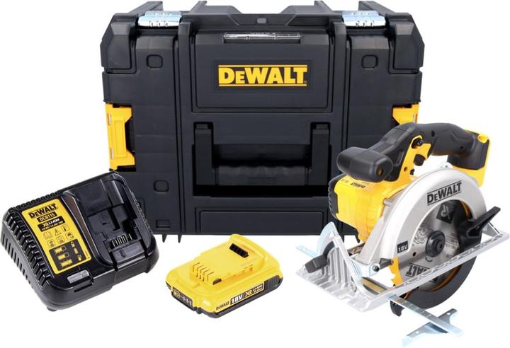 Immagine prodotto DeWalt DCS 391 D1 Sega circolare a batteria 18V / 165mm in valigetta TSTAK + 1x Batteria 2,0Ah + Car