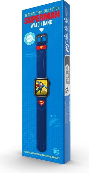 Image du produit Moby Fox Bracelet DC Smartwatch Logo Superman (22 mm, Acier inoxydable, Silicone)