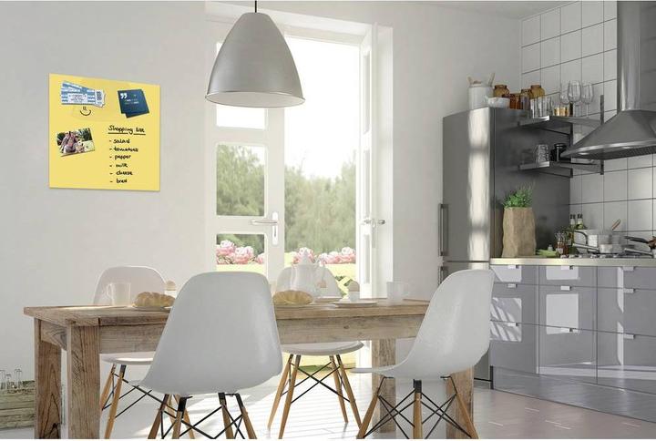 Productafbeelding BE! Board Magneetbord van glas Geel (B x H) 45 cm x 45 cm B1108 (Magnetisch bord, 45 x 45 cm)