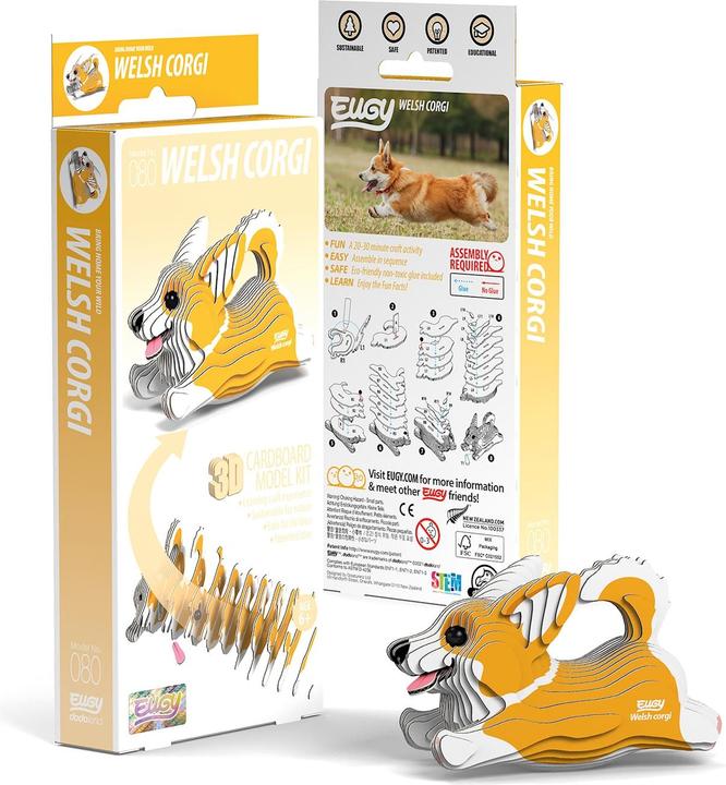 Actual product image Eugy 3D Craft Set Corgi (MQ6)