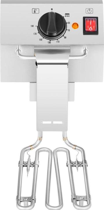 Produktbild Royal Catering Friteuse Fritteuse Fritöse Doppel Edelstahl Kaltzonen 2 x 8L Elektrische Profi