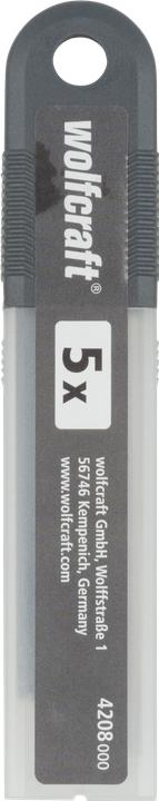 Produktbild wolfcraft 5 Abbrechklingen 18mm pro-sharp schwarz (Ersatzklinge)